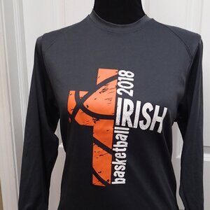 Youth Medium Irish Basketball Long Sleeve Tshirt